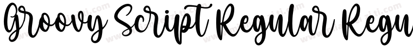 Groovy Script Regular Regular字体转换